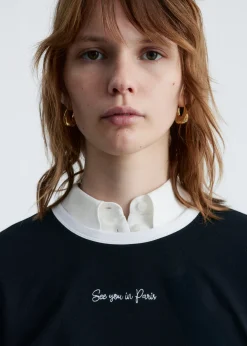 & Other Stories T-Shirt mit Stickerei