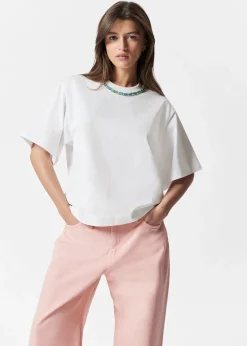 & Other Stories T-Shirt mit Verzierung