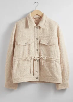 & Other Stories Tweedjacke mit Kordelzug