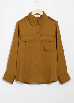 & Other Stories Utility-Hemd aus Satin
