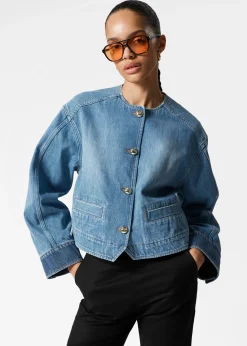 & Other Stories Verkürzte Jeansjacke