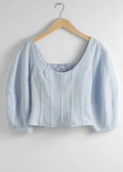 & Other Stories Verkürzte Korsett-Bluse