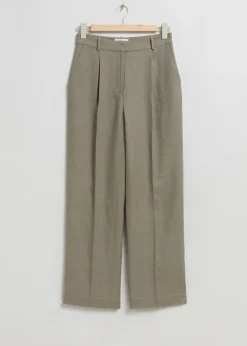 & Other Stories Weite Leinenhose
