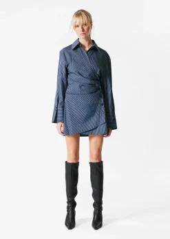 & Other Stories Wickel-Hemdkleid in Minilänge