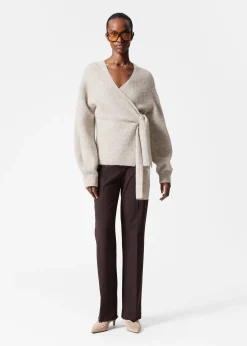 & Other Stories Wickel-Strickjacke aus Alpaka-Mix
