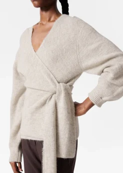& Other Stories Wickel-Strickjacke aus Alpaka-Mix