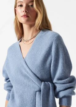 & Other Stories Wickel-Strickjacke aus Alpaka-Mix