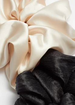 & Other Stories Zweier-Set Satin-Scrunchies in XL